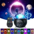 thumbnail image 1 of LNKOO Galaxy Projector, Starry Projector Night Light, Galaxy Light Projector for Bedroom Room Decor, Night Light Projector with Bluetooth and Remote Control, Cool Star Projector with Timer for Kids, 1 of 7