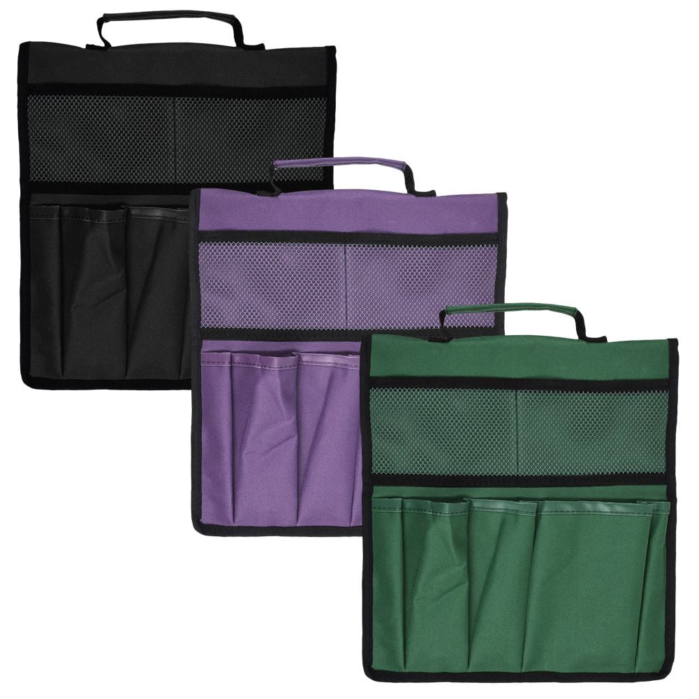 LNKOO Garden Kneeler Tool Bag Stool Pouch Seat Storage Tote Hanging Organizer, 600D Waterproof Portable for Outdoor Gardening, 12” x 13“Cart Storage Pouch Toolkit (Purple, NOT Include Kneeler)