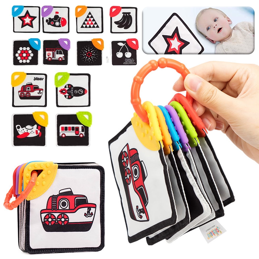 LNKOO High Contrast Baby Flashcards, Black and White Newborn Brain