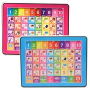 LNKOO Learning Toys for Toddlers 1-6, Educational Toddler tablet with Light, Electronic Learning Toddler Toys - ABC/Words/Number/Interactive/Spelling/Music/Animal/Traffic/Stories/Musical Instrument
