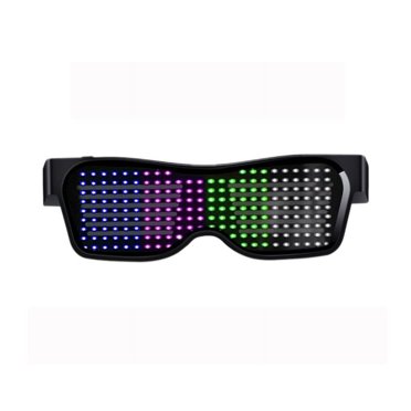 Bluetooth App-Controlled RGB LED Smart Glasses – Customizable Display, Party Wear, Writeable Screen