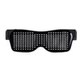 thumbnail image 1 of LNKOO LED Glasses Bluetooth APP Connected LED Display Smart Glasses USB Rechargeable DIY Funky Eyeglasses for Party Club DJ Halloween Christmas(Text, Graffiti, Animation, Music Rhythm), 1 of 8
