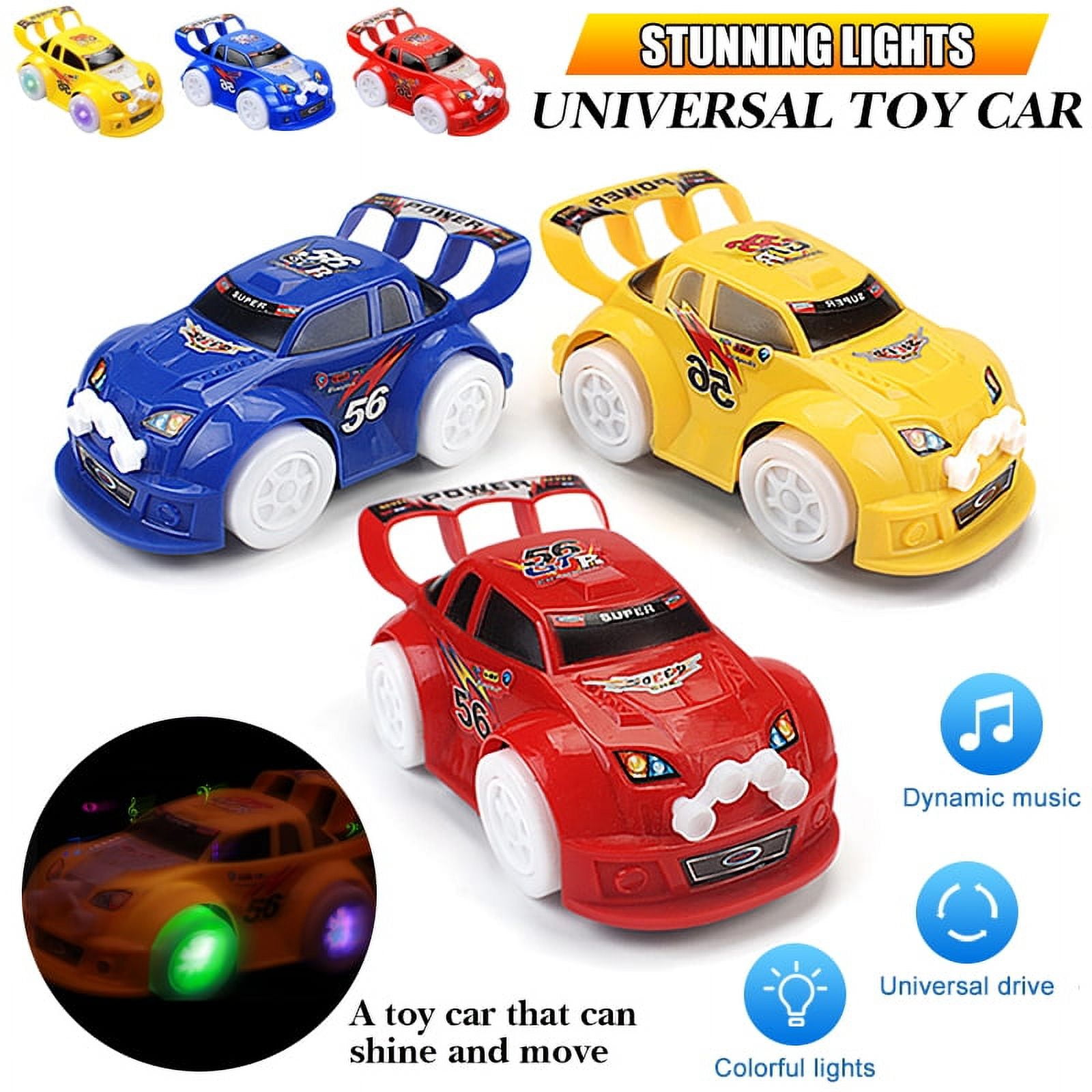LNKOO LED Light Up Car Toys Mini Electronics Flashing Lamp Music