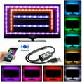 thumbnail image 1 of LNKOO LED Strip Lights, 10ft Music Sync RGB LED Strips, 5050 SMD LED Color Changing Strip Light with 17 Keys Remote Controller and 5V Power Supply, LED Lights for Bedroom, Home, TV Backlight, 1 of 7
