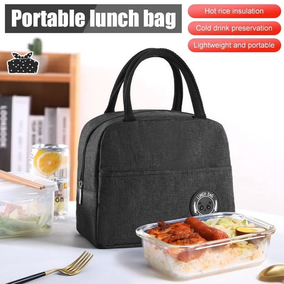Amerteer Lunch Bag Tote Bag Lunch Bag with Front Pocket for Women Lunch Box Insulated Lunch Container for Women Men Work Picnic