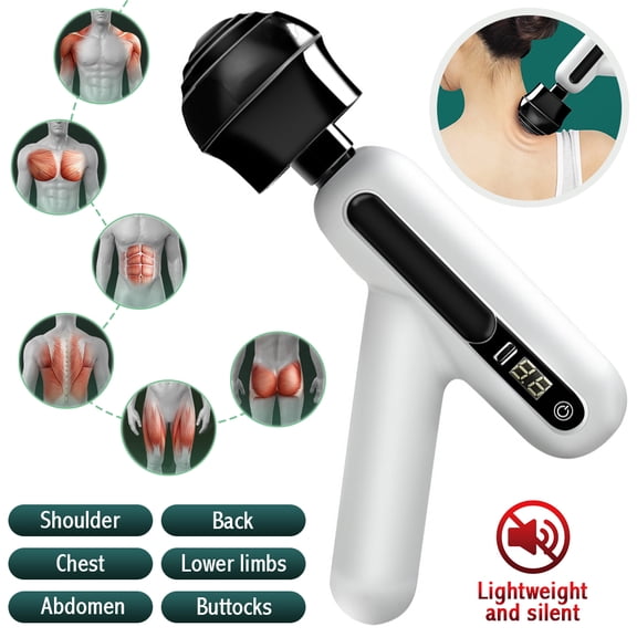 LNKOO Massage Gun for Athletes, Portable Body Muscle Massager Professional Deep Tissue Massage Gun for Pain Relief with12 Speed High-Intensity Vibration Rechargeable Massage Gun