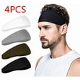 thumbnail image 1 of LNKOO Mens Headband (4 Pack), Mens Sweatband & Sports Headband for Running, Cycling, Yoga, Basketball - Stretchy Moisture Wicking Unisex Hairband, 1 of 7