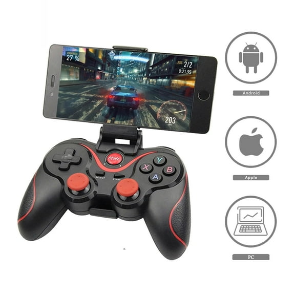 LNKOO Mobile Game Controller Wireless Gamepad with Phone Clip, Bluetooth Mobile Gaming Controller Fit for Android/iOS 13.3 and below smartphones, PC, and Tablet Games