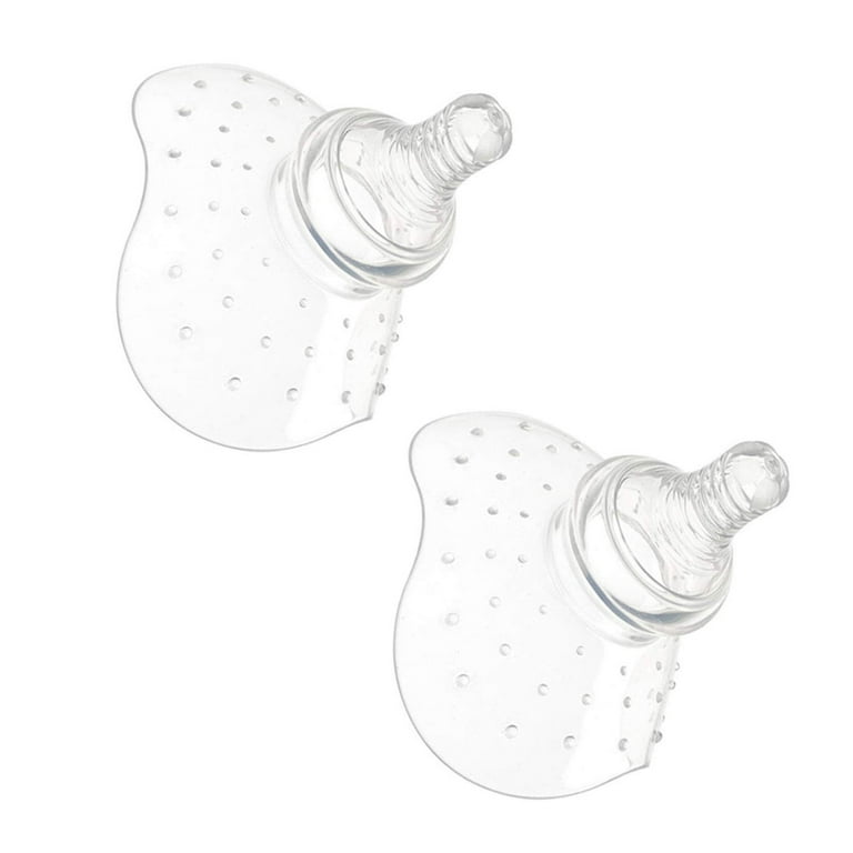 2 x Silicone Nipple Shields Protectors Shield Breast Feeding for Baby WLB  .ac