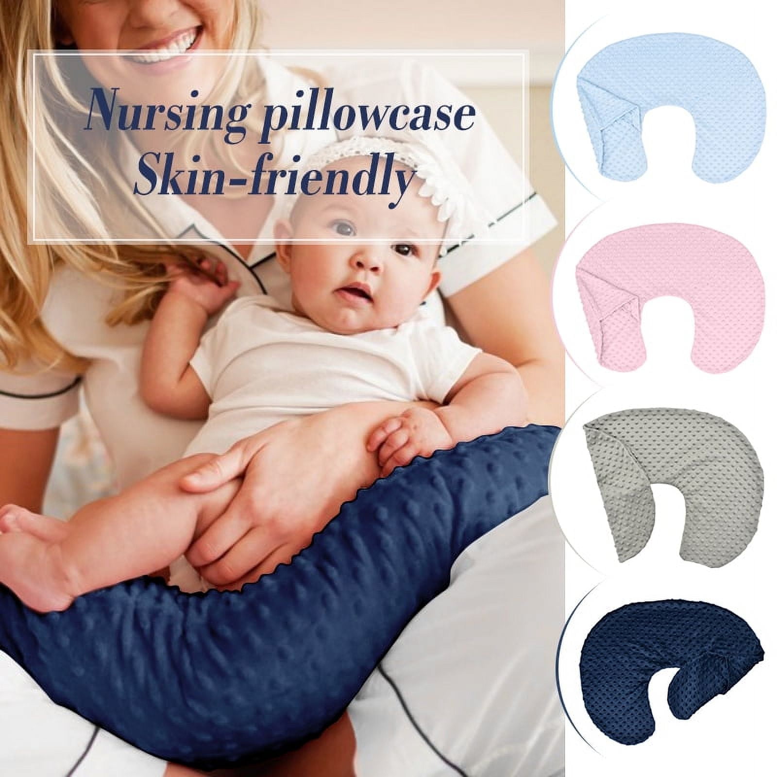 LNKOO Nursing Pillow Cover Plush Breastfeeding Pillow Slipcover Girl and Boy Ultra Soft Snug Fits On Infant Nursing Pillow Infant Feeding Cushion Cover Walmart