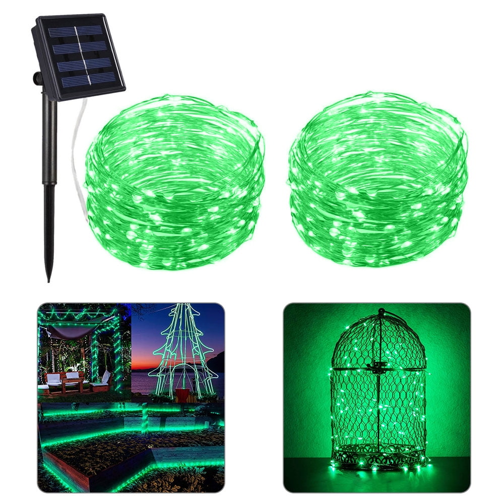 LNKOO Outdoor Solar String Lights, 66 Feet 200 Led Solar Powered Fairy