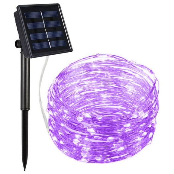 LNKOO Outdoor Solar String Lights, 66 Feet 200 Led Solar Powered Fairy Lights with 8 Lighting Modes Waterproof Decoration Copper Wire Lights for Patio Yard Trees Christmas Wedding Party