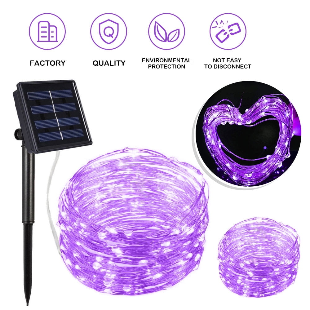 39FT 100LED Solar Rope String Lights Waterproof Tube Light Outdoor Garden Lamp E - Foto 4