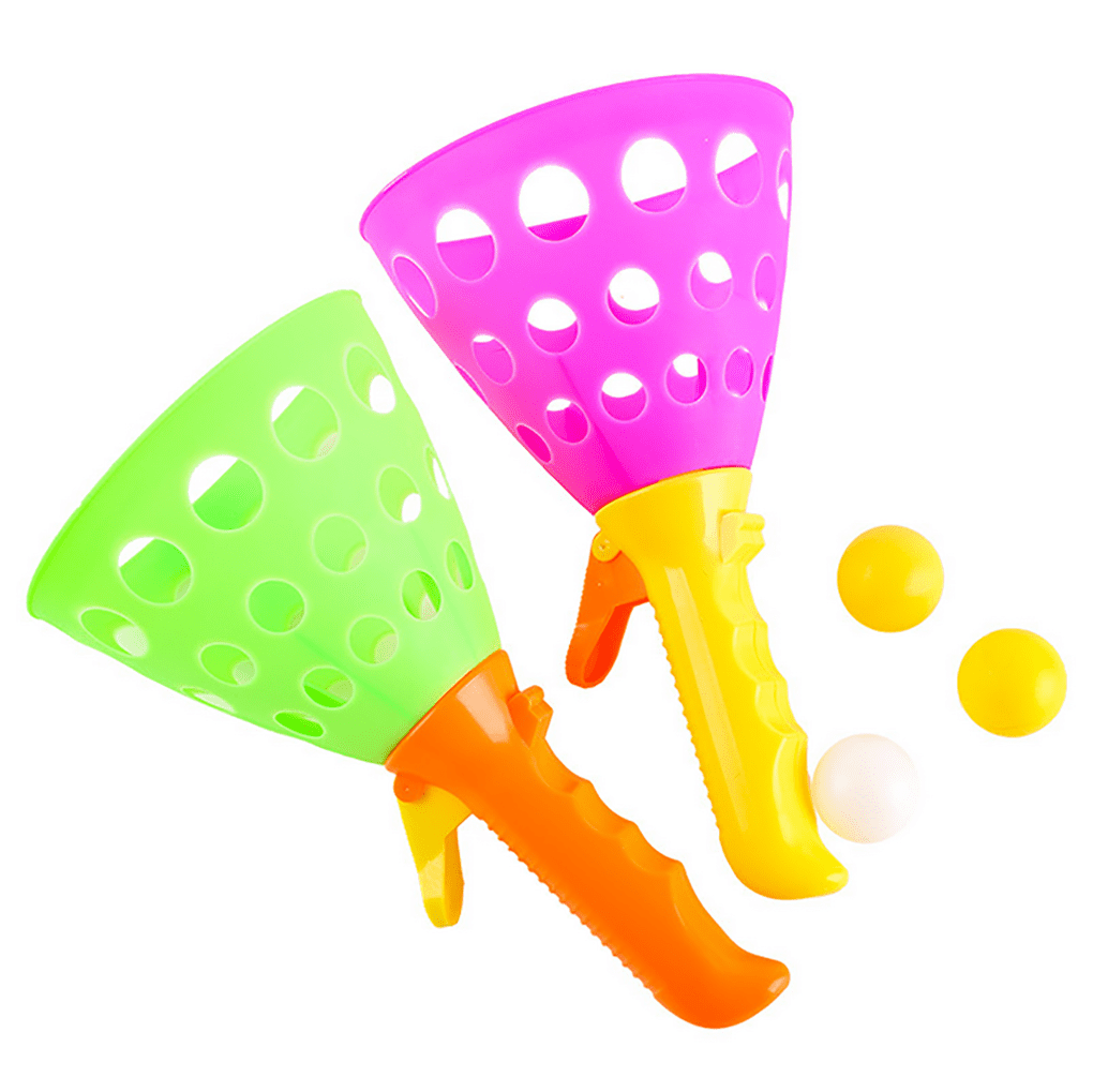 LNKOO Outdoor Toys, Pop and Catch Ball Games with 2 Launcher Baskets and 3 Balls, Fun Outdoor Indoor Backyard Games for Kids and Adults, Birthday Gift for 3-8 Year Old Boys and Girls