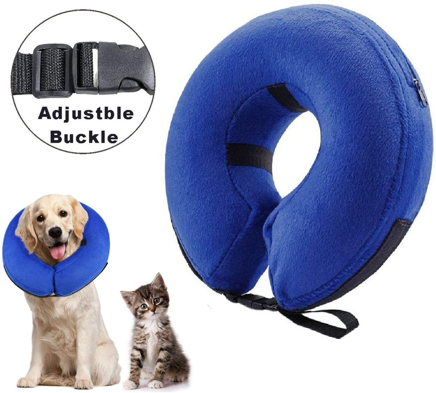 LNKOO Protective Inflatable Collar for Dogs and Cats Soft Pet