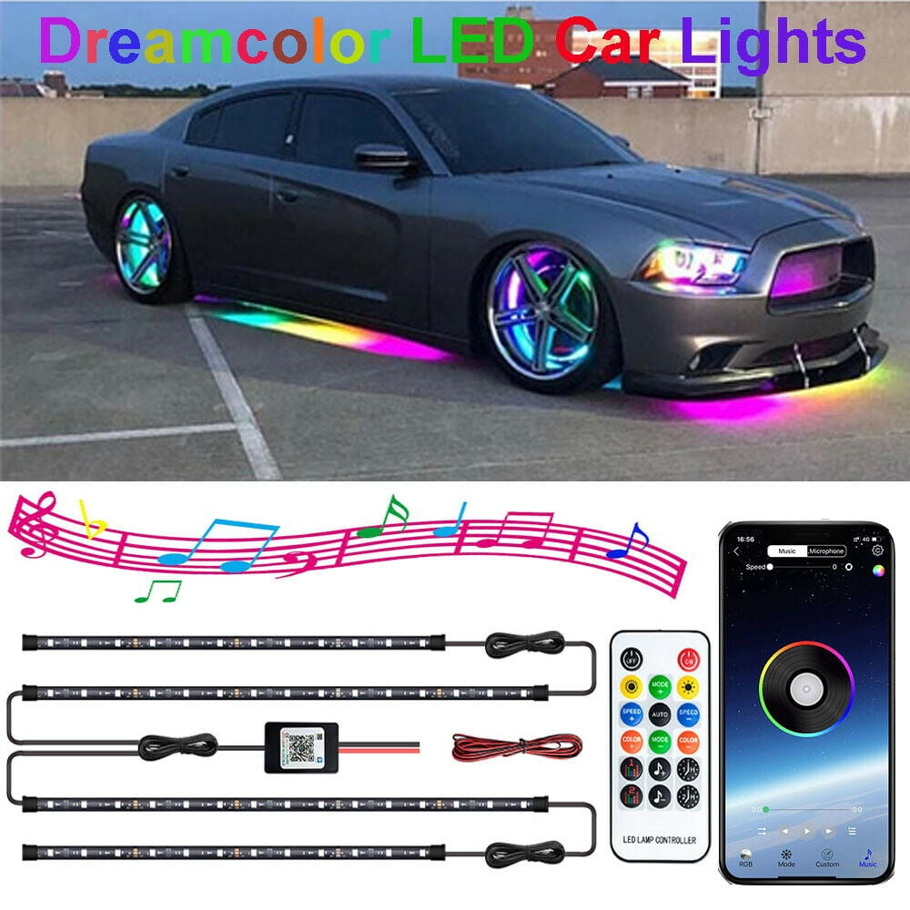 Auto-Chassis-Atmosphärenleuchten RGB LED Felsen-Licht Unterboden Neonröhre  APP