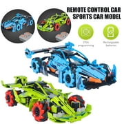 LNKOO Remote Control Car Building Kit,Programmable Engineering Learning Building Set 561/557PCS,360°Rotating Racing Car with 2.4Ghz App Controlled Stunt 4x4 Car for Kids 6+Year Old