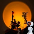 thumbnail image 1 of LNKOO Robot Sunset Projection Lamp - 360 Degree Visual Mood Rotation Sunset Led Night Light Usb Led Projection Light Romantic Visual Mood Lighting Lamp For Bedroom Wedding Garden Party Home, 1 of 7