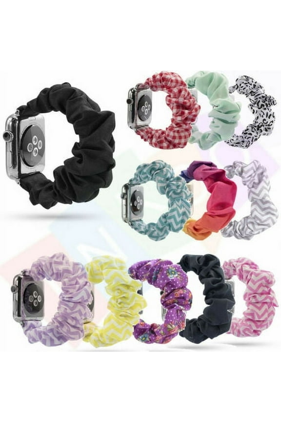 Scrunchie Elastic Watch Band, 42mm 44mm Cute and Comfortable Elastic Watch Band is Suitable for IWatch/Apple Watch Series 1/2/3/4/5/6 for Women
