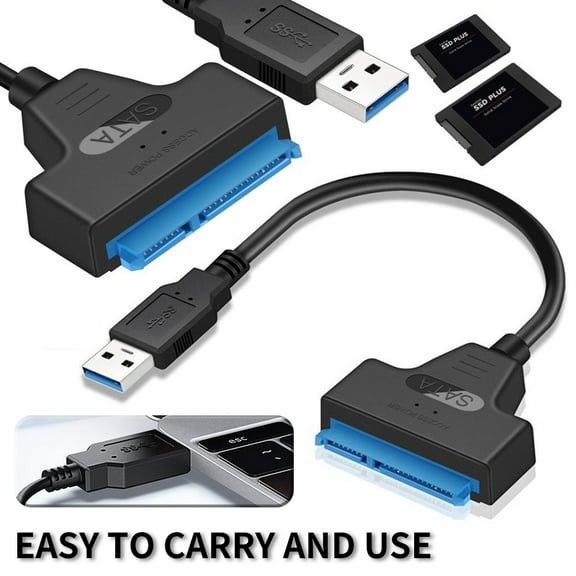 LNKOO Super Speed USB 3.0 to Sata III 2.5 inch Hard Drive Adapter Converter Cable,Supports UASP SATA III II I to USB 3.0,External 2.5" HDD SSD Serial ATA Cable Converte