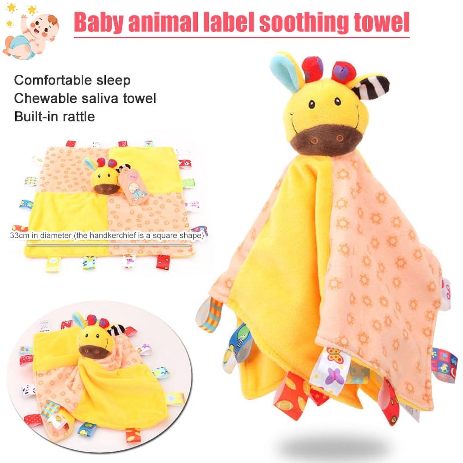 LNKOO Taggie Blanket,Baby Lovey Soft Animal Plush Jamaica Ubuy