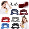 thumbnail image 1 of LNKOO Turban Headband, 6 Pack Women Headwraps Workout Hair Band Girls Bows Bandana Yoga Running Boho Elastic Head Wrap Accessories Fashion Sport, Multi- Color, 1 of 7