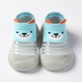 thumbnail image 1 of LNKOO Unisex Baby Socks Shoes Anti Slip Floor Socks, Infant Soft-soled Toddler Shoes First Walking Shoes Thin and Breathable Infant Little Kids Girls Boys Rubber Soft Sock Shoes(Water Blue18/19), 1 of 7