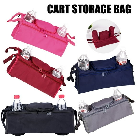 LNKOO Universal Stroller Organizer with Insulated Cup Holder - Phone Bag & Shoulder Strap, Fits for Stroller like Uppababy, Baby Jogger, Britax, Bugaboo, BOB, Umbrella and Pet Stroller