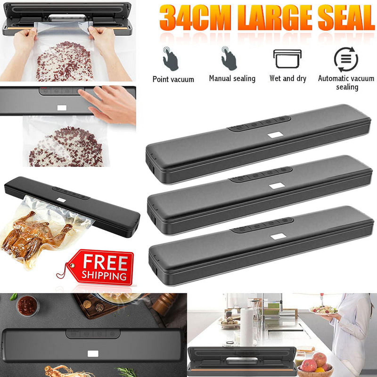 LNKOO Vacuum Sealer Machine, Automatic Food Sealer Sealing System for Food Saver, Starter Kit for Sous Vide Dry&Moist Food Modes