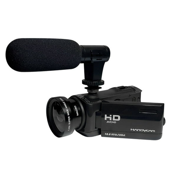 LNKOO Video Camera Camcorder ,Camera HD 1080P 16X Digital Zoom 2.4" LCD Digital Camera Recorder with Microphone,2 Batteries