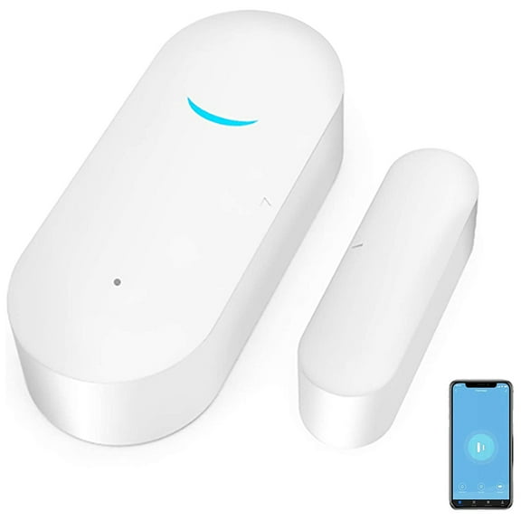 LNKOO WiFi Door and Windows Sensor Magnets Smart Phone APP Control Doorbell Compatible with Alexa Google Assistant,Wireless Security Alarm Door Open Chime for Home Bussiness Burglar Alert