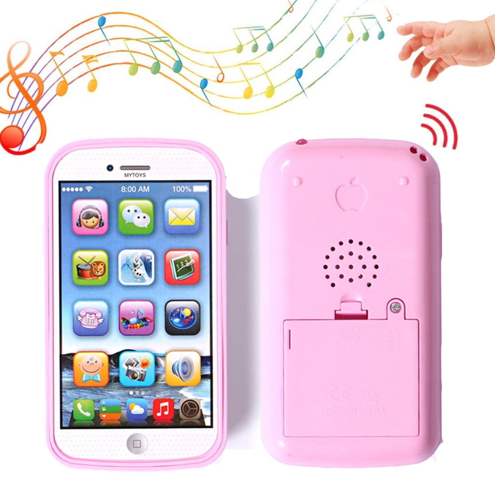 LNKOO Yphone 1:1 Music Phone Toy Y-Phone Animal Touch Screen Phone Learning  Fruits English Educational Mobile Study Best Gift Prize for Baby Kids