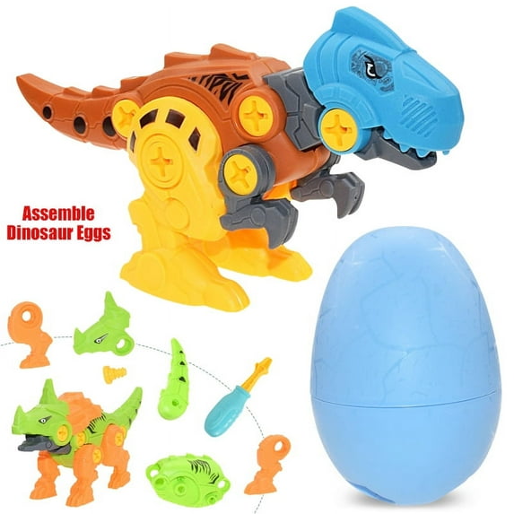 LNKOODinosaur STEM Toys, Take Apart Fun Construction Engineering Building Toys Sets Blocks Colorful Dino Easter Egg Decorator for Boys Girls Toddle Best Toy Gift Kids Ages 3 Years Old and Up