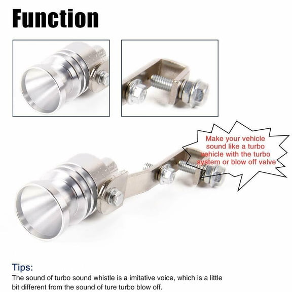 LNKOOExhaust Pipe Oversized Roar Maker Car Auto Exhaust Pipe Loud Whistle,Turbo Sound Maker Pipe Whistle Blow Off Valve Simulator(Blue/XL)