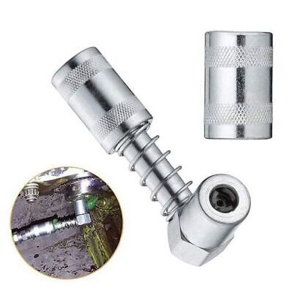 LNL120 90 degree Grease Coupler Adapter w/Sleeve Spaces Snaps