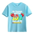 thumbnail image 1 of LNMQLPDBS 100th Day of School Shirt Cute Colorful Numbers Printed Crew Neck Short Sleeve Tops Celebration for Girls and Boys Kids Graphic Tees, 1 of 1