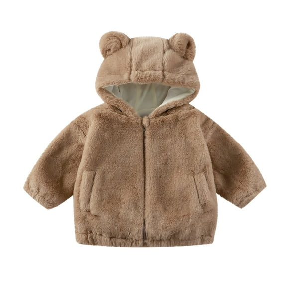 LNMQLPDBS 12-18 Month Winter Coat Boys Size 8 Hoodie Kids Puffer Vest 18 Month Snowsuit Boys Toddler Boy Winter Clothes 5-6 Year Old Girl Clothes, Khaki 18-24 Months