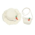 thumbnail image 1 of LNMQLPDBS 2pcs Summer Hat Bag Set Bunny Doll Straw Sun Hat & Rabbit Shoulder Bag for Kids Activities Outdor Easter Hats for Girls Summer-Outdoor Sunshade Hat Beach Hat for Holiday, 1 of 2