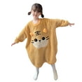thumbnail image 1 of LNMQLPDBS 2t Pajamas Girls Autumn Winter Toddler Girls Long Sleeve Cartoon Embroidered Fluffy Hoodies Dress Kids Warm Casual Sweatshirt Tops Girl Clothes Size 6 Princess Pjs, 1 of 9