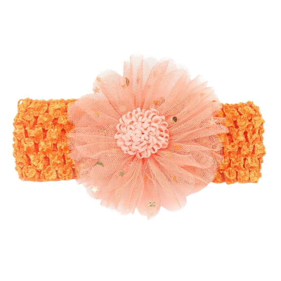 LNMQLPDBS Baby Bows Infant Girls Headband with Flower Soft Stretchy Hair Band Newborn Stretchy Elastic Soft Hair Bow Toddler Hair Accessories