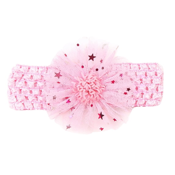 LNMQLPDBS Baby Bows Infant Girls Headband with Flower Soft Stretchy Hair Band Newborn Stretchy Elastic Soft Hair Bow Toddler Hair Accessories