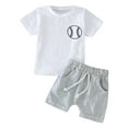 thumbnail image 1 of LNMQLPDBS Baby Boy Summer Clothes 2Pcs Toddler Boys Henley Outfits Casual Soft Pocket Short Sleeve Tops & Elastic Waistband Shorts Sets Infant Clothes, 1 of 6