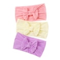 thumbnail image 1 of LNMQLPDBS Baby Girl Bows 3 Pack Stretchy Soft Knot Headbands with Hair Bows Nylon Hair Bow Headwraps for Newborn Infants Toddlers Kids, 1 of 4
