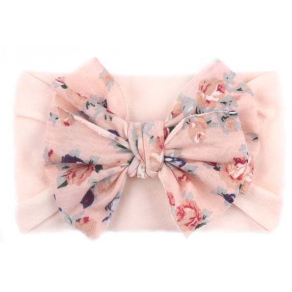 LNMQLPDBS Baby Girl Bows Cute Toddler Girls Elastic Soft Headwraps Infant Floral Print Knot Bow Headband Stretchy Stylish Turban for Newborn Kids