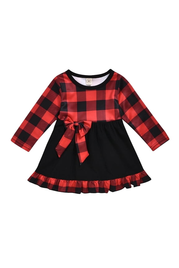 Baby Girl Christmas Dresses Christmas Dress for Girls Christmas Toddler Girl Tween Dress White Dresses for Baby Valentines Outfit, Red 18-24 Months