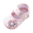 thumbnail image 1 of LNMQLPDBS Baby Girl Shoes Newborn Mary Jane Flats with Flower Soft Sole Non-Slip Crib Shoes Infant Toddler First Walkers Princess Dress Shoes, 1 of 9