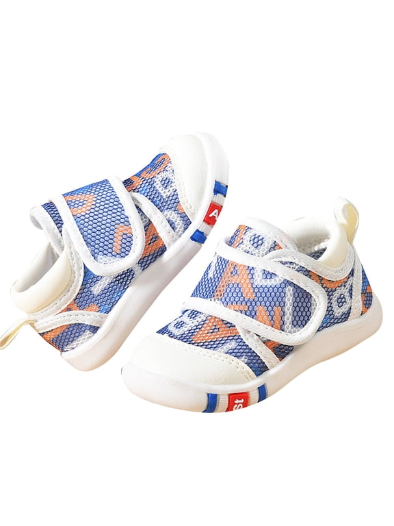 Baby Girls Boys Sandals Summer Outdoor Sneakers Non-Slip Lightweight Beach Water Shoes with Mesh Toddler First Walkers Anti Kick Breathable Wear Sandals for Unisex Baby Walking Flat Shoes
