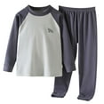 thumbnail image 1 of LNMQLPDBS Baby Girls Raglan Sleeve Lounge Set Toddler Color Block Long Sleeve Top and Soft Stretch Pants Teen Casual Two Piece Outfit for School Holiday Daily Wear, 1 of 5