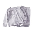 thumbnail image 1 of LNMQLPDBS Baby Girls Ribbed Lounge Set Toddler Button Down Shirt with Relaxed Fit Pants Kids Ruffle Trim 2 Piece Outfit Girls Casual Soft Knit Outfit School Holiday Daily Wear with Pockets, 1 of 6