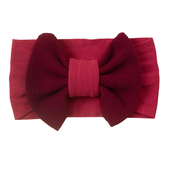 LNMQLPDBS Baby Headbands Handmade Soft Stretchy Nylon Hair Bands with Bows Newborn Infant Elastic Turban Hair Bows Toddler Hair Accessories
